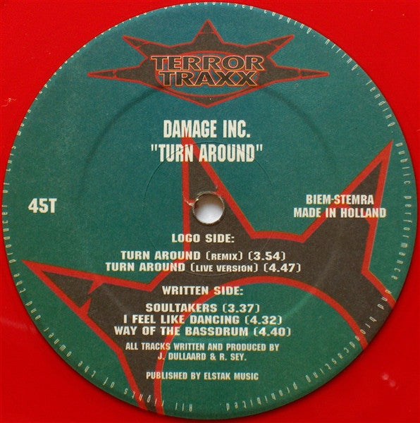 Damage Inc. : Turn Around (12", Red)