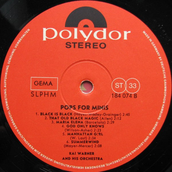 Orchester Kai Warner : Pops For Minis (LP, Album)