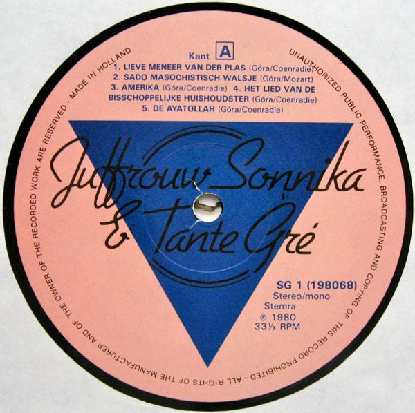 Juffrouw Sonnika & Tante Gré : Juffrouw Sonnika & Tante Gré (LP, Album)