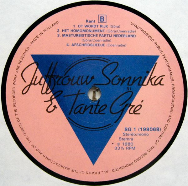 Juffrouw Sonnika & Tante Gré : Juffrouw Sonnika & Tante Gré (LP, Album)