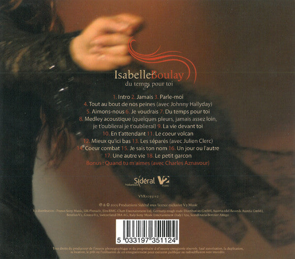 Isabelle Boulay : Du Temps Pour Toi (CD, Album)
