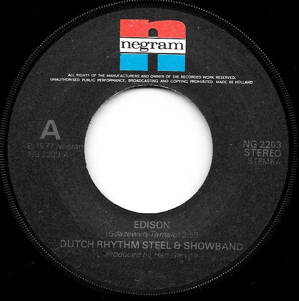 Dutch, Rhythm, Steel & Showband* : Edison (7", Single)