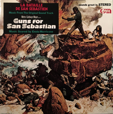 Ennio Morricone : La Bataille De San Sebastien = Guns For San Sebastian (Music From The Original Sound Track) (LP, Album, RE)