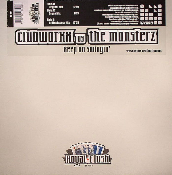 Clubworxx vs. The Monsterz : Keep On Swingin' (12")