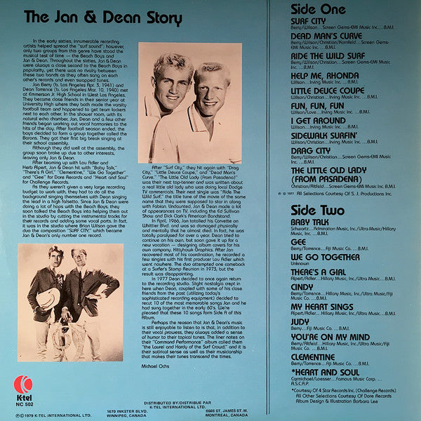 Jan & Dean : The Jan & Dean Story (LP, Comp)