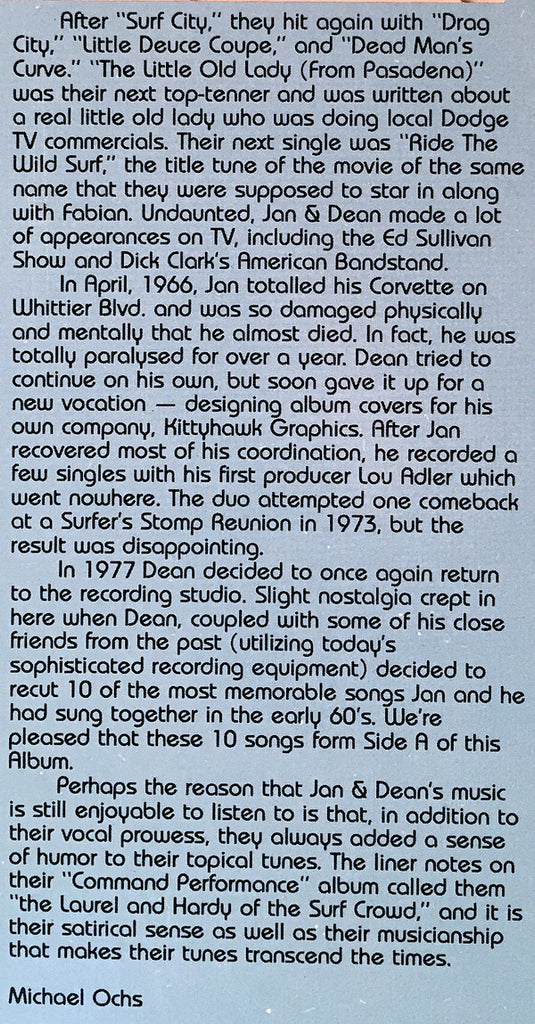 Jan & Dean : The Jan & Dean Story (LP, Comp)