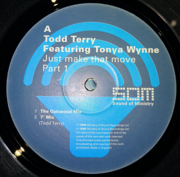Todd Terry : Just Make That Move (Part One) (12")