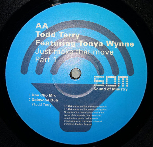 Todd Terry : Just Make That Move (Part One) (12")