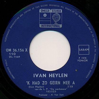 Ivan Heylen : De Wilde Boerendochtere (7", Single)