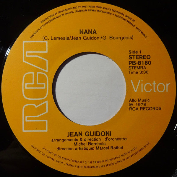 Jean Guidoni : Nana (7", Single)