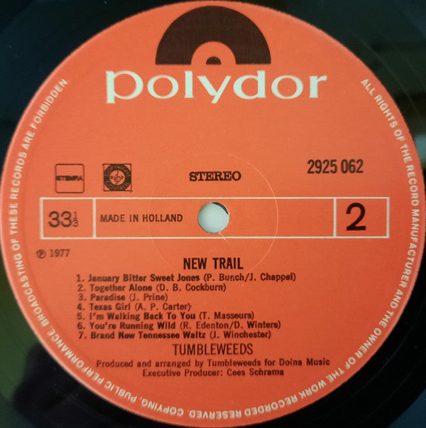 The Tumbleweeds : New Trail (LP, Album)