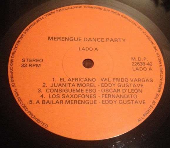 Various : Merengue Dance Party (LP, Comp)