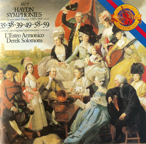 Joseph Haydn – L'Estro Armonico, Derek Solomons : Vol. 7 · Symphonies 35 · 38 · 39 · 49 · 58 · 59 (2xCD)