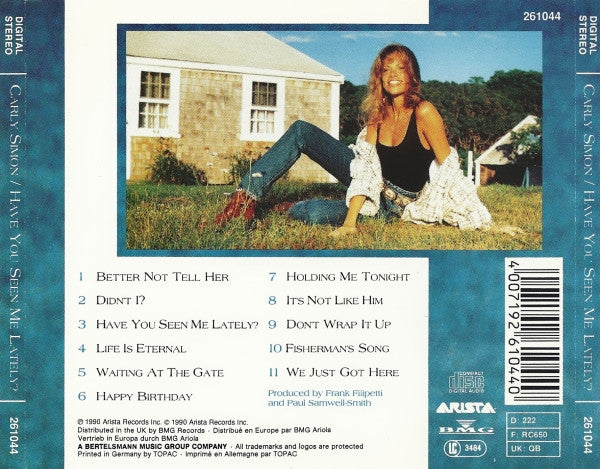 Carly Simon : Have You Seen Me Lately? (CD, Album)