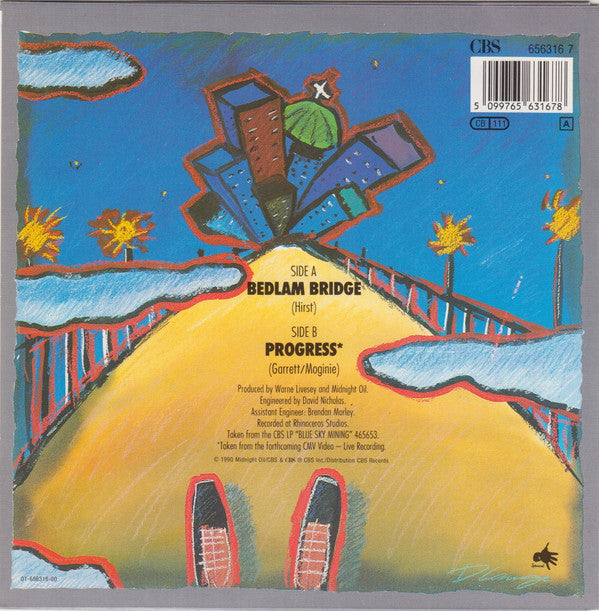 Midnight Oil : Bedlam Bridge (7", Single)