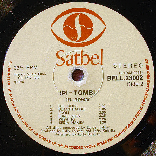 Ipi-Tombi : Ipi-Tombi - Original Stage Cast (LP, Album, Gat)