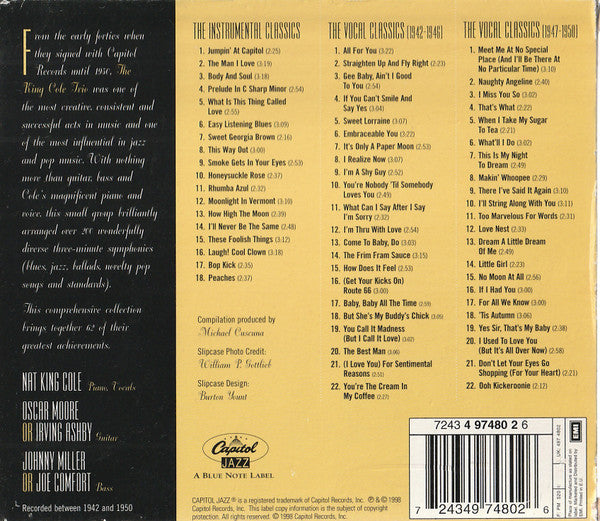 The Nat King Cole Trio : The Best Of The Nat King Cole Trio (3xCD, Comp, Box)