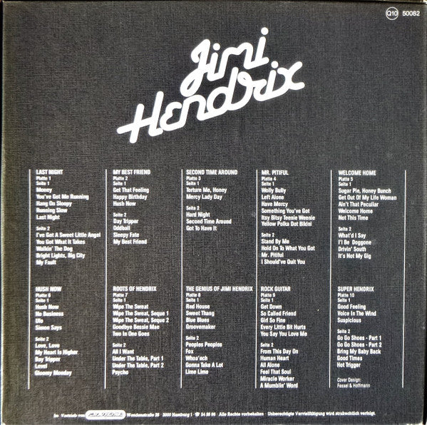 Jimi Hendrix : 10 LP Kassette (10xLP + Box, Comp)