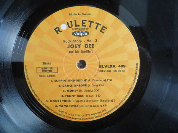 Joey Dee & The Starliters : Rock Story - Vol. 3 (LP, Comp)