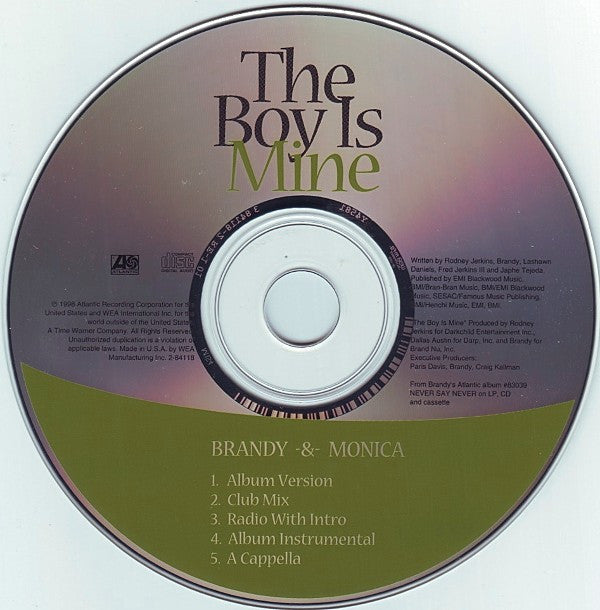 Brandy (2) & Monica : The Boy Is Mine (CD, Maxi)