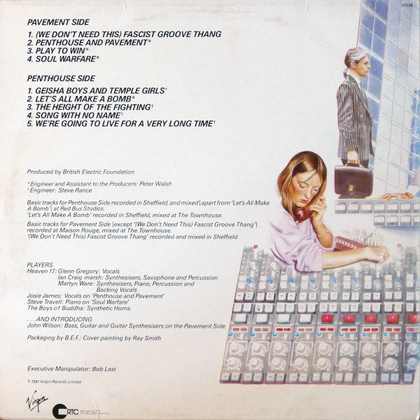 Heaven 17 : Penthouse And Pavement (LP, Album)
