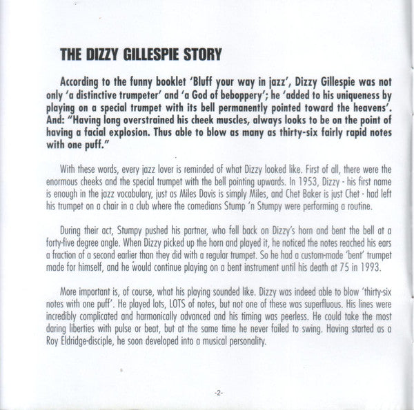 Dizzy Gillespie : The Sesjun Radio Shows (2xCD, Comp)