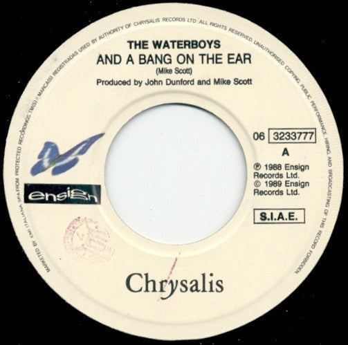 The Waterboys : And A Bang On The Ear (7", Single)