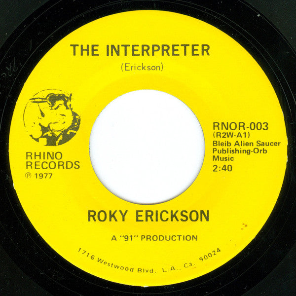 Roky Erickson : Bermuda / The Interpreter (7")