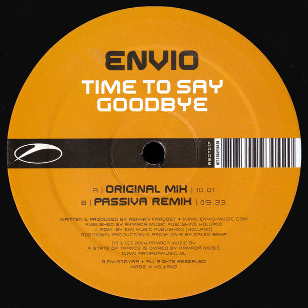 Envio : Time To Say Goodbye (12")