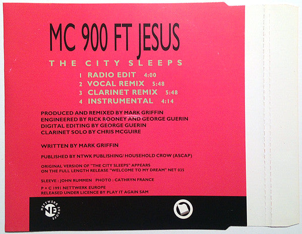 MC 900 Ft Jesus : The City Sleeps (CD, Single)