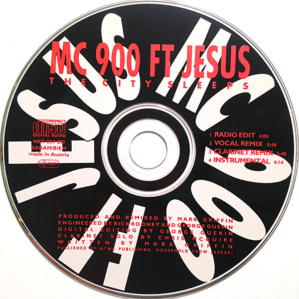 MC 900 Ft Jesus : The City Sleeps (CD, Single)