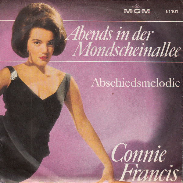 Connie Francis : Abends In Der Mondscheinallee (7", Single, Mono)