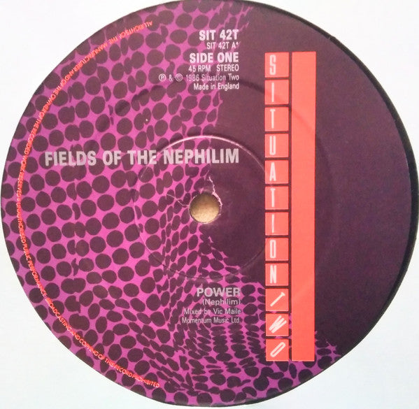 Fields Of The Nephilim : Power (12", Single, RE)