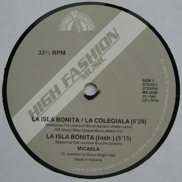 Micaela : La Isla Bonita (12")