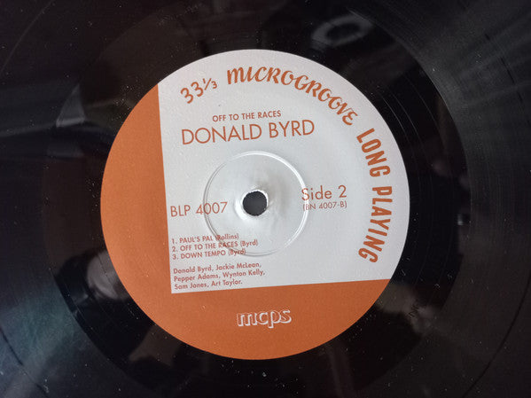 Donald Byrd : Off To The Races (LP, Album, Mono, Ltd, RE, RM, Unofficial, 180)