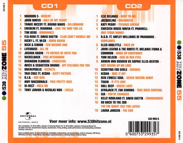 Various : Radio 538 - Hitzone 55 (2xCD, Comp)
