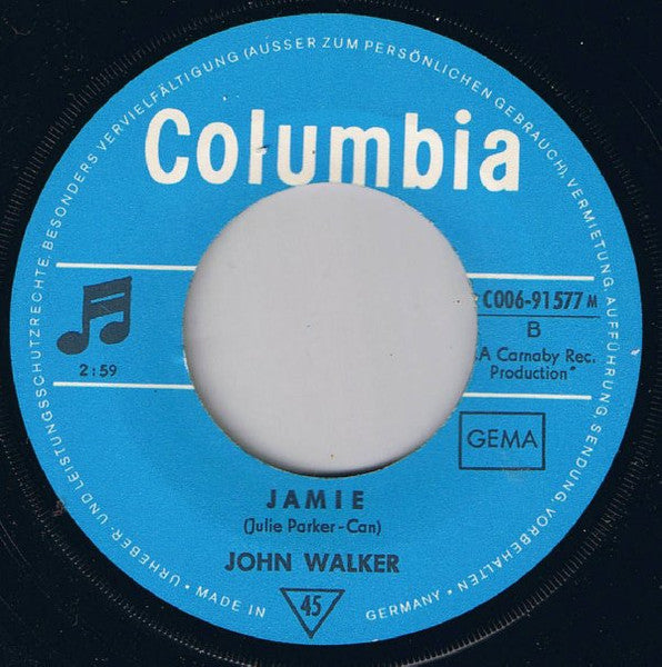 John Walker (3) : Cottonfields / Jamie (7", Single, Mono)