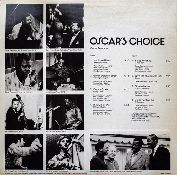 Oscar Peterson : Oscar's Choice (LP, Album, RE)