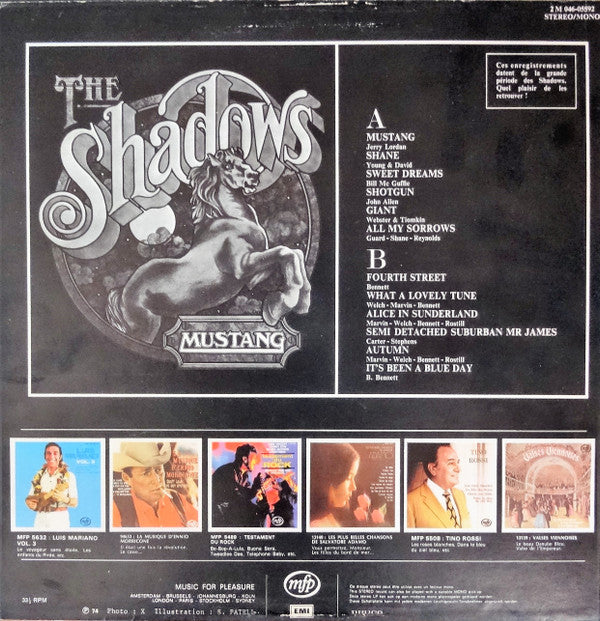 The Shadows : Mustang - Best Of (LP, Comp, Mono)