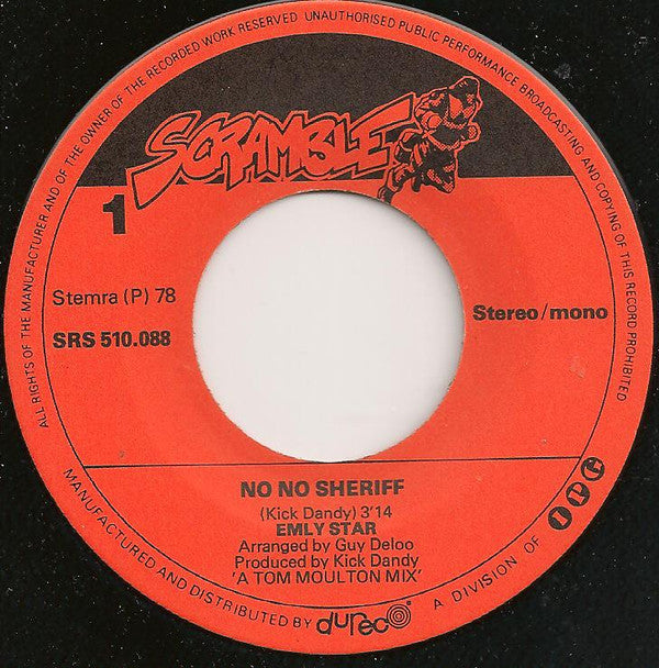 Emly Starr : No No Sheriff (7", Single)
