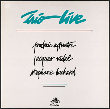 Frédéric Sylvestre, Jacques Vidal, Stéphane Huchard : Trio Live (LP, Album)