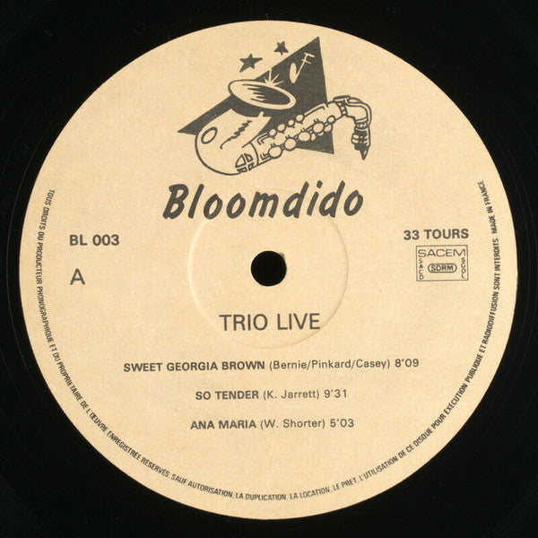 Frédéric Sylvestre, Jacques Vidal, Stéphane Huchard : Trio Live (LP, Album)