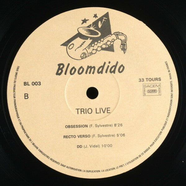 Frédéric Sylvestre, Jacques Vidal, Stéphane Huchard : Trio Live (LP, Album)