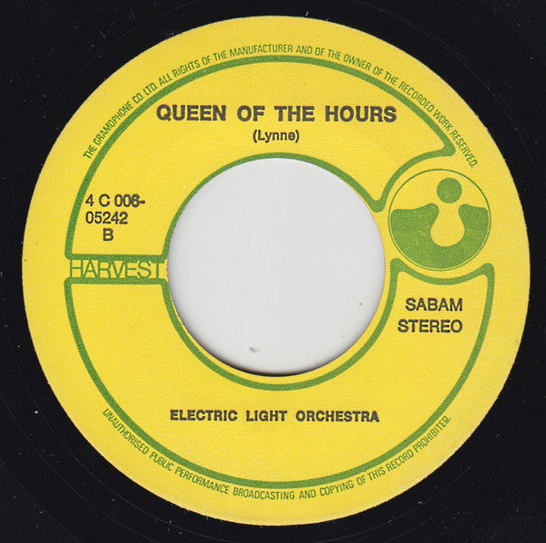 The Electric Light Orchestra* : Roll Over Beethoven / Queen Of The Hours (7", Single)