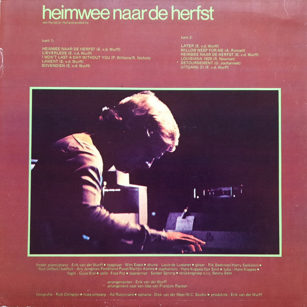 Erik van der Wurff : Heimwee Naar De Herfst (LP, Album)
