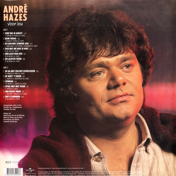André Hazes : Voor Jou (LP, Album, Ltd, Num, RE, Ora)