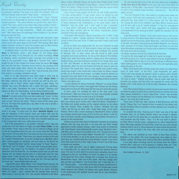 Elvis Costello : Elvis Costello's Kojak Variety (LP, Album, Ltd, Num, RE, 180)