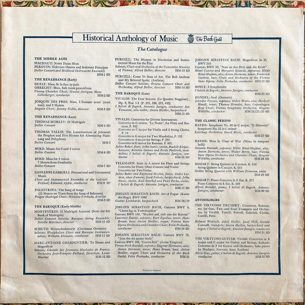 Guillaume Dufay / Jacob Obrecht : The Renaissance (Early) - The Burgundian School - The Mass (LP)
