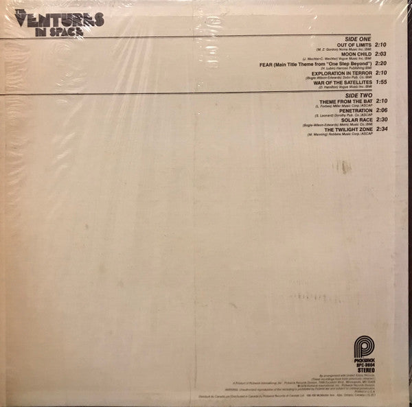 The Ventures : The Ventures In Space (LP, Album, RE)