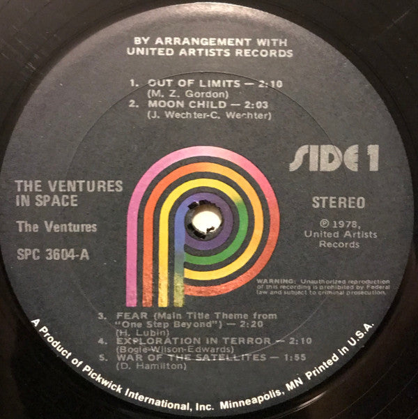 The Ventures : The Ventures In Space (LP, Album, RE)